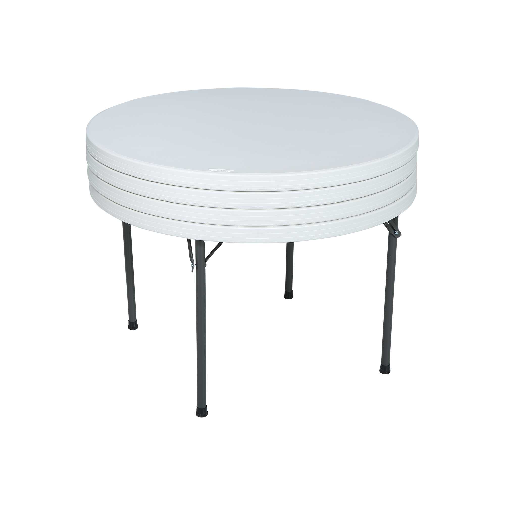 48-inch Round folding table 122cm Dia / 4-6 people / heavy commercial