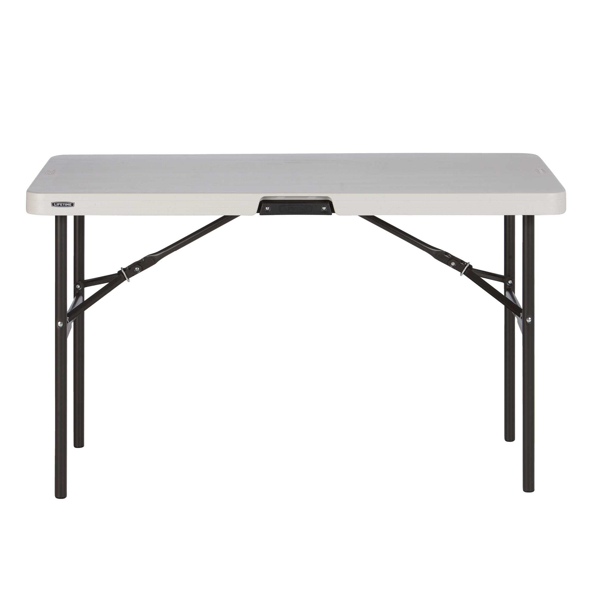 4ft Rectangular folding table (almond) 122cm/ 4 people / heavy commercial