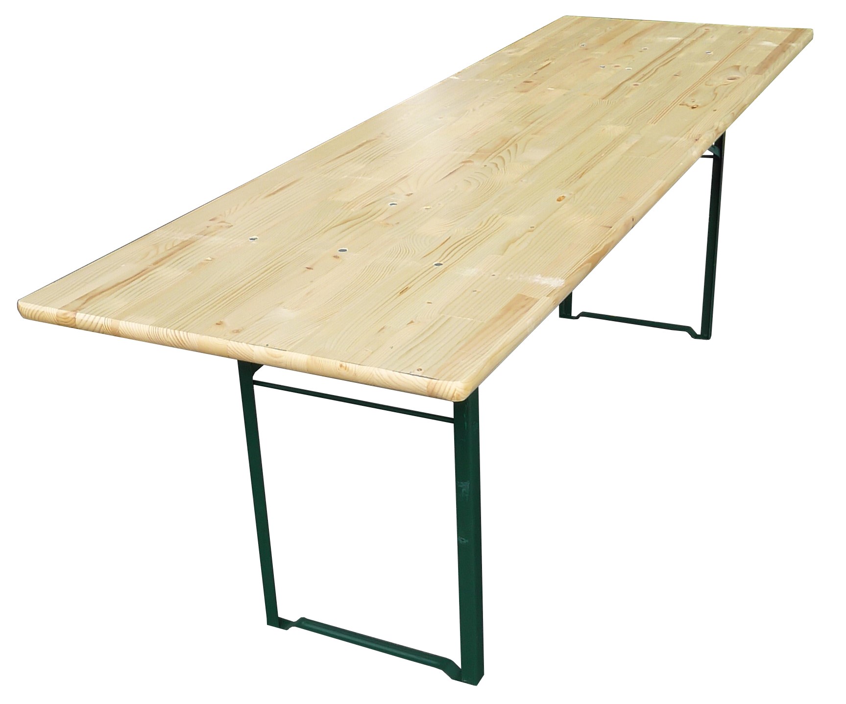 7,2ft Beer set table 220x80cm (benches sold separately) / steel corner legs