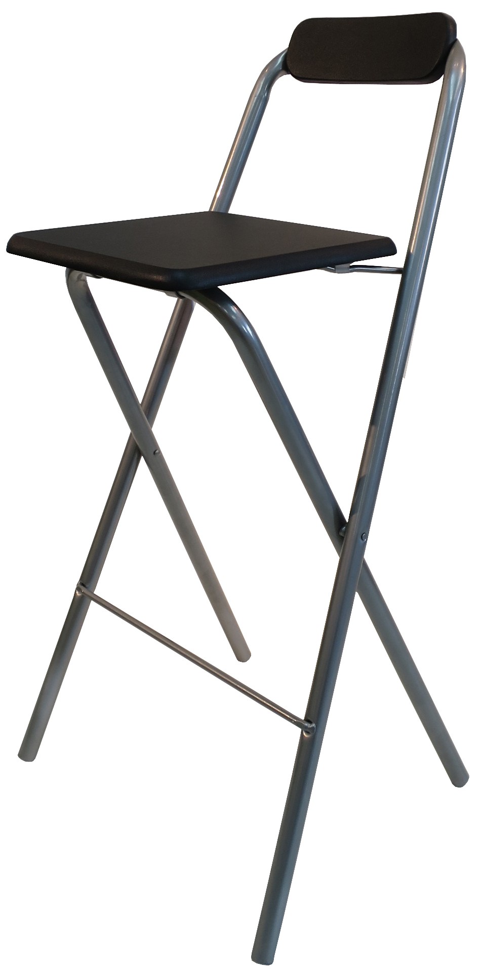 Folding bar stool  - Black and Grey