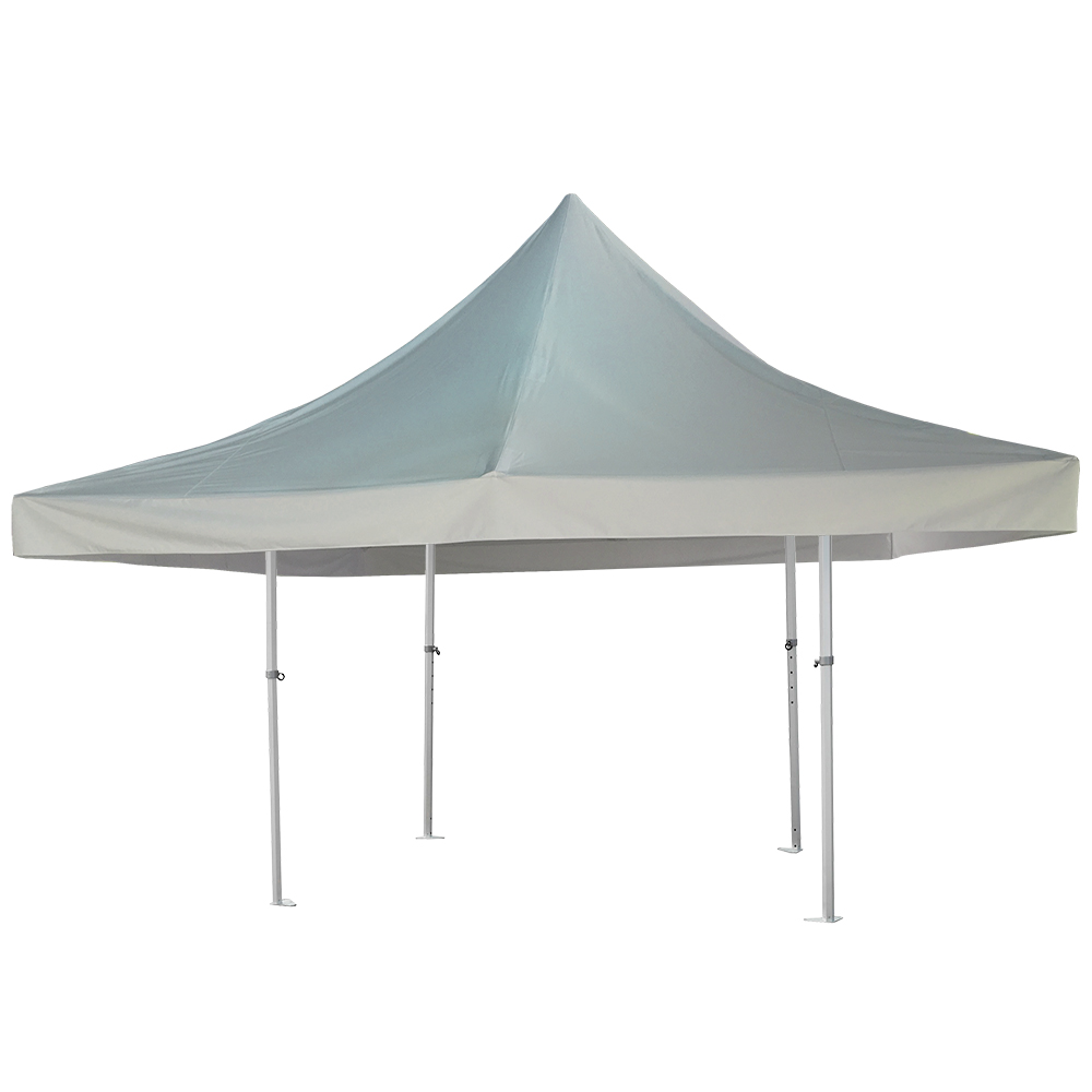 Aluminium (50mm) Folding Gazebo/ 4.7x4.7m 300gr M2 White Heavy duty PRO range