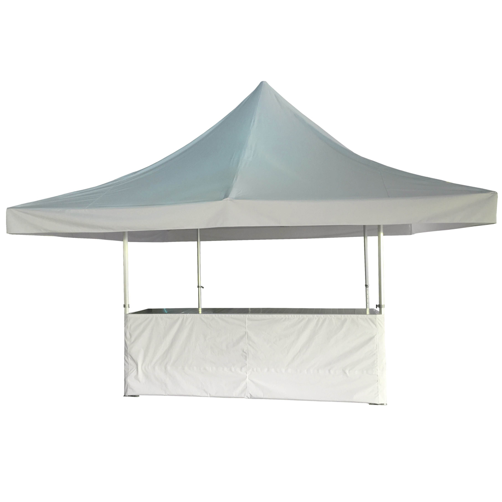 Folding refreshment stand Alu 4.7x4.7m 300gr/m2 50mm WHITE