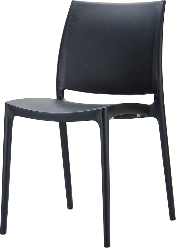 Stacking chair Maya Black