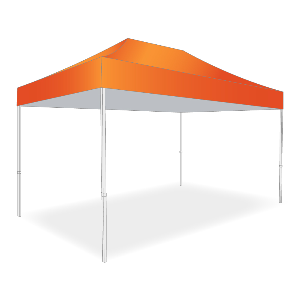 Folding gazebo 3x4.5m-whole roof print