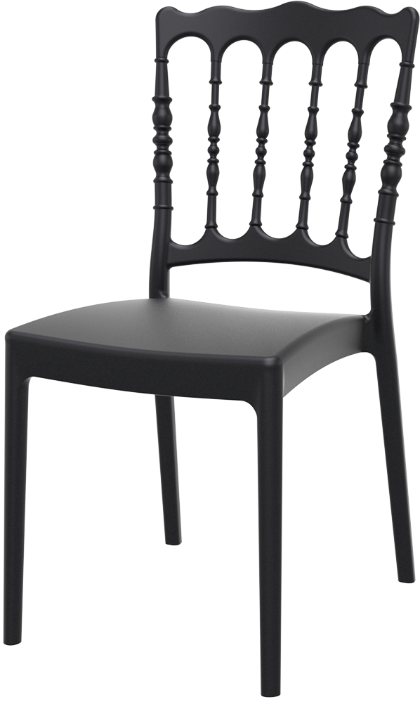 Stacking chair NAPOLEON/ Black