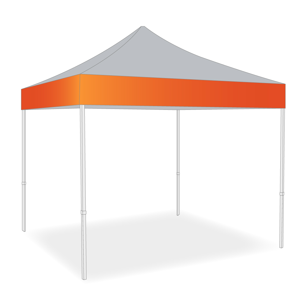 Folding gazebo 4x4m - valence printing