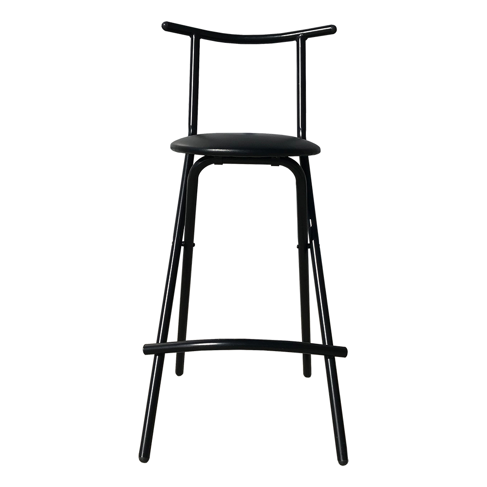 Folding bar stool - Black 