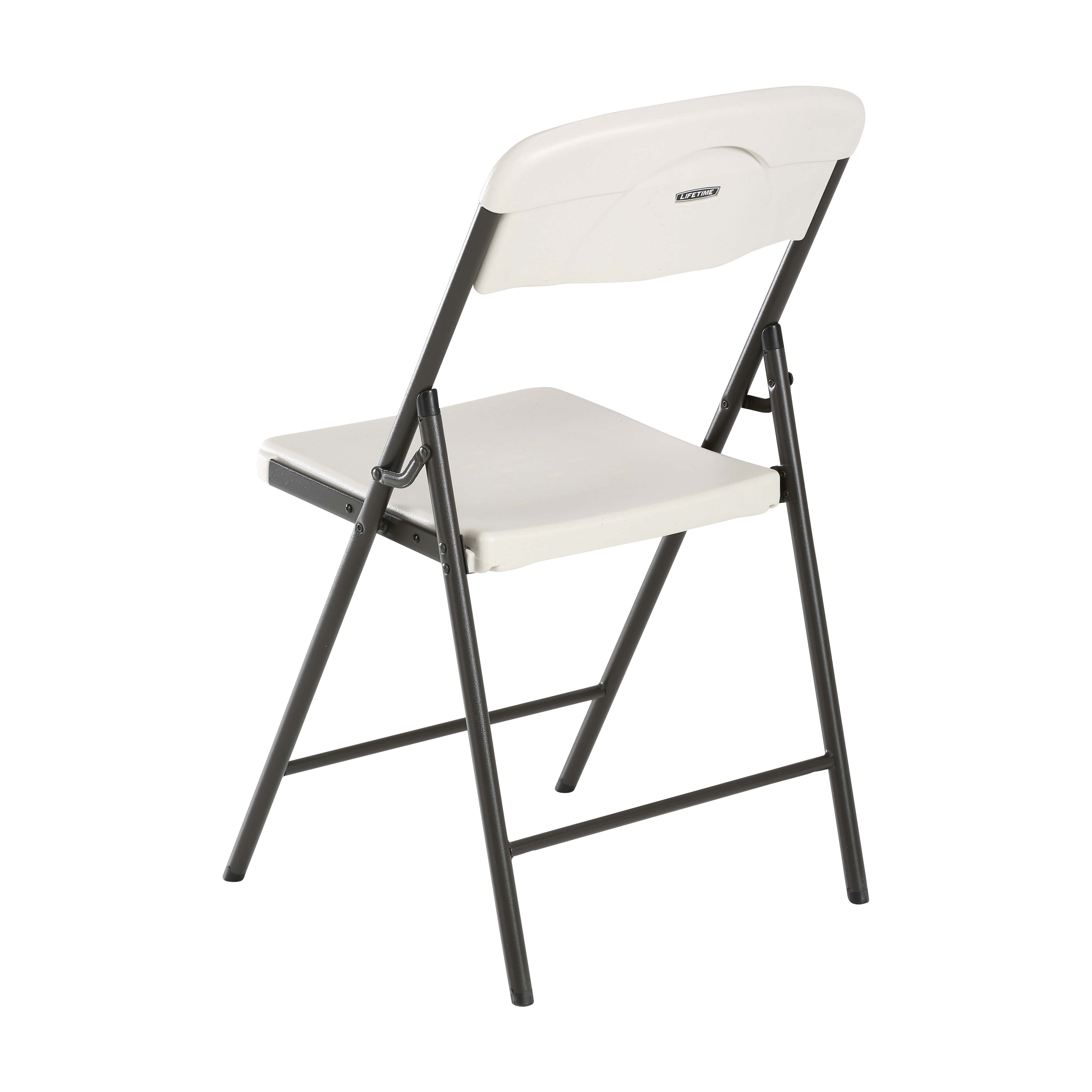 Contemporary folding chair almond