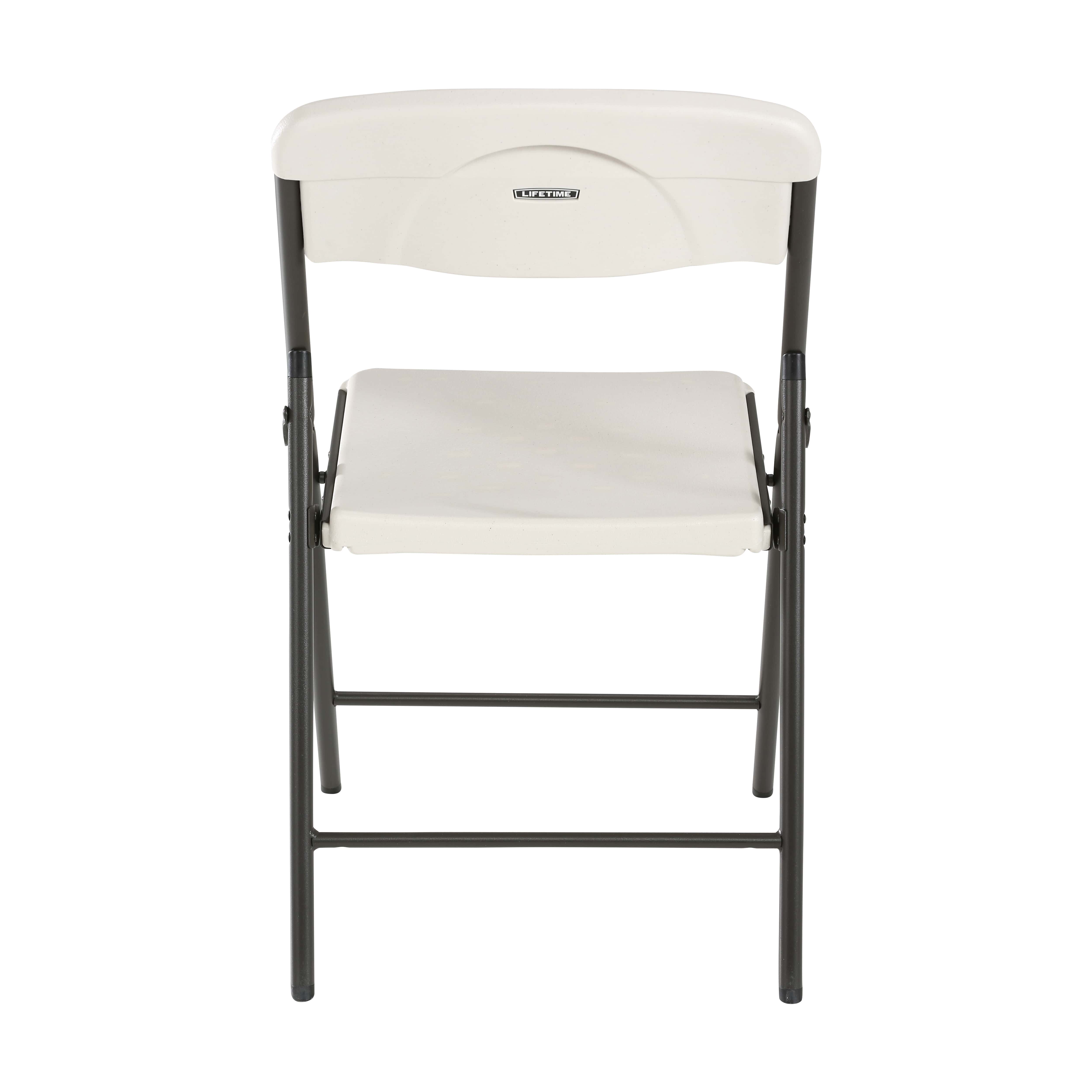 Contemporary folding chair almond