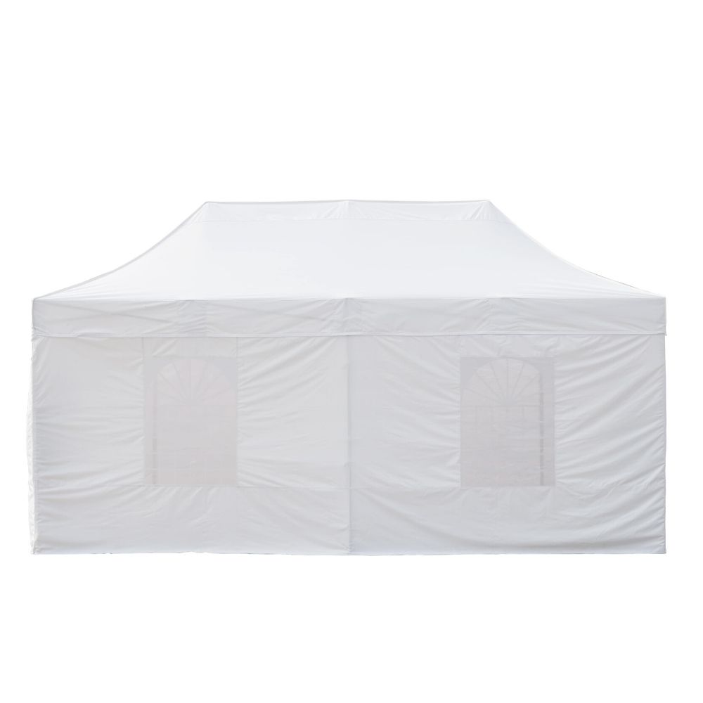 4 wall kit for gazebo 4x8m/ 1 wall with window (8m) + 1 wall with door (8m) + 2 walls window (4m)/ WHITE