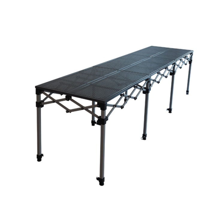 Folding trade counter 286x70m/ adjustable height/ Steel 