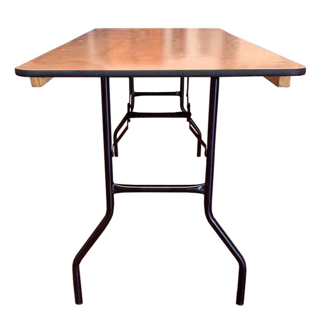 6ft Rectangular folding plywood table 183cm / 8 people