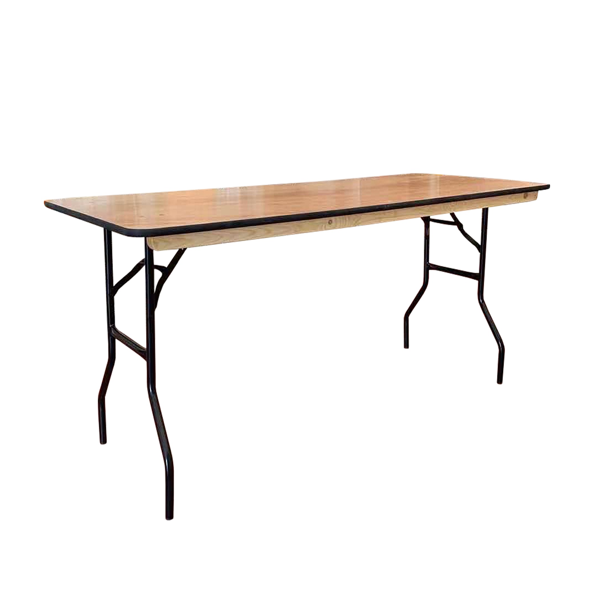 6ft Rectangular folding plywood table 183cm / 8 people