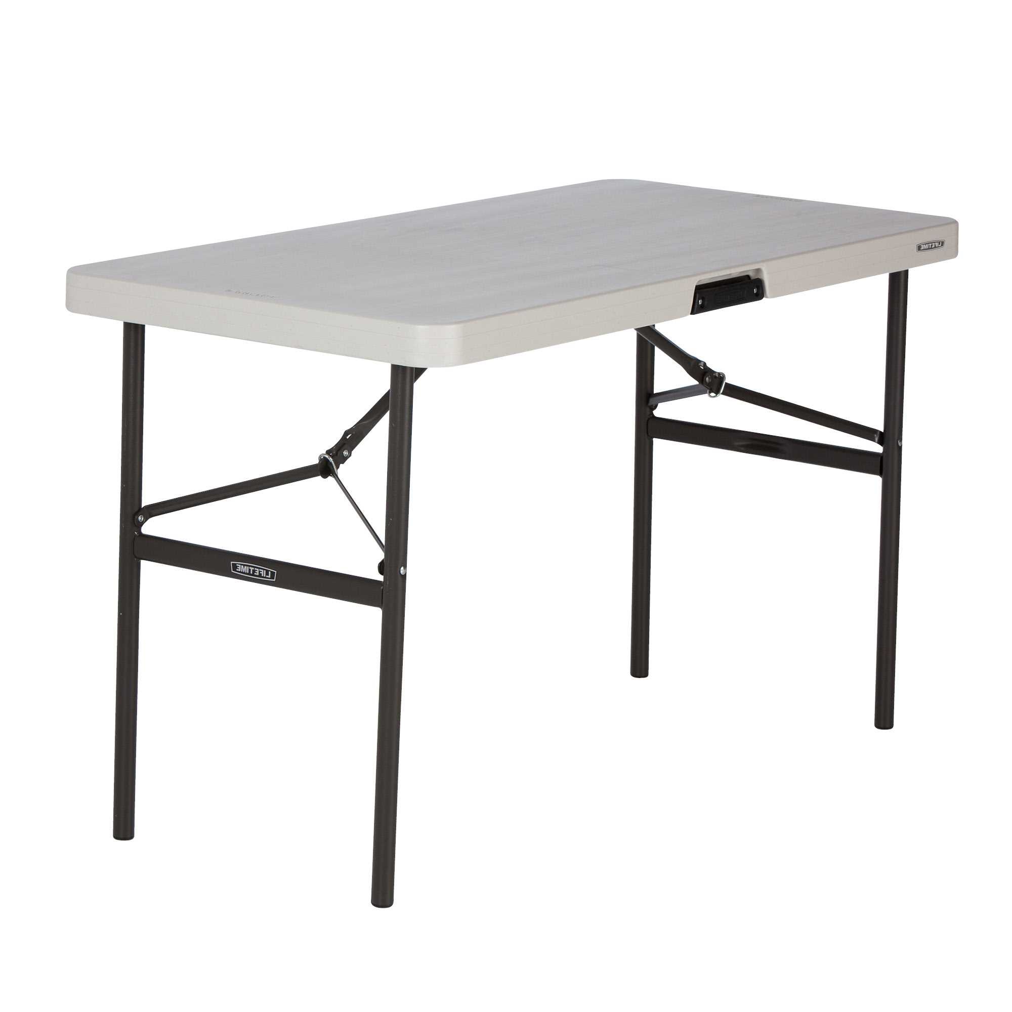 4ft Rectangular folding table (almond) 122cm/ 4 people / heavy commercial