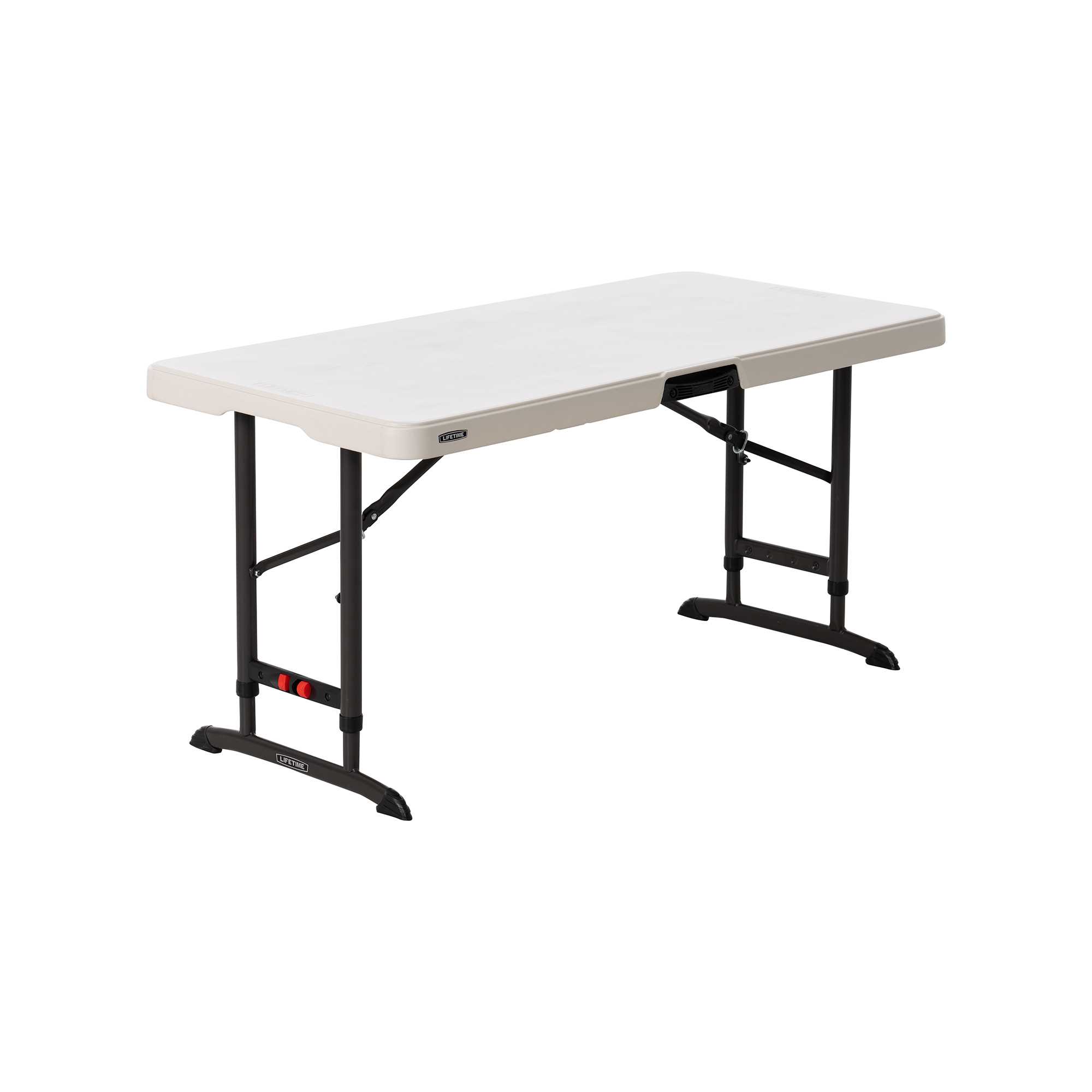 4ft Rectangular folding table 122cm / Adjustable height / 4 people / NESTING heavy commercial