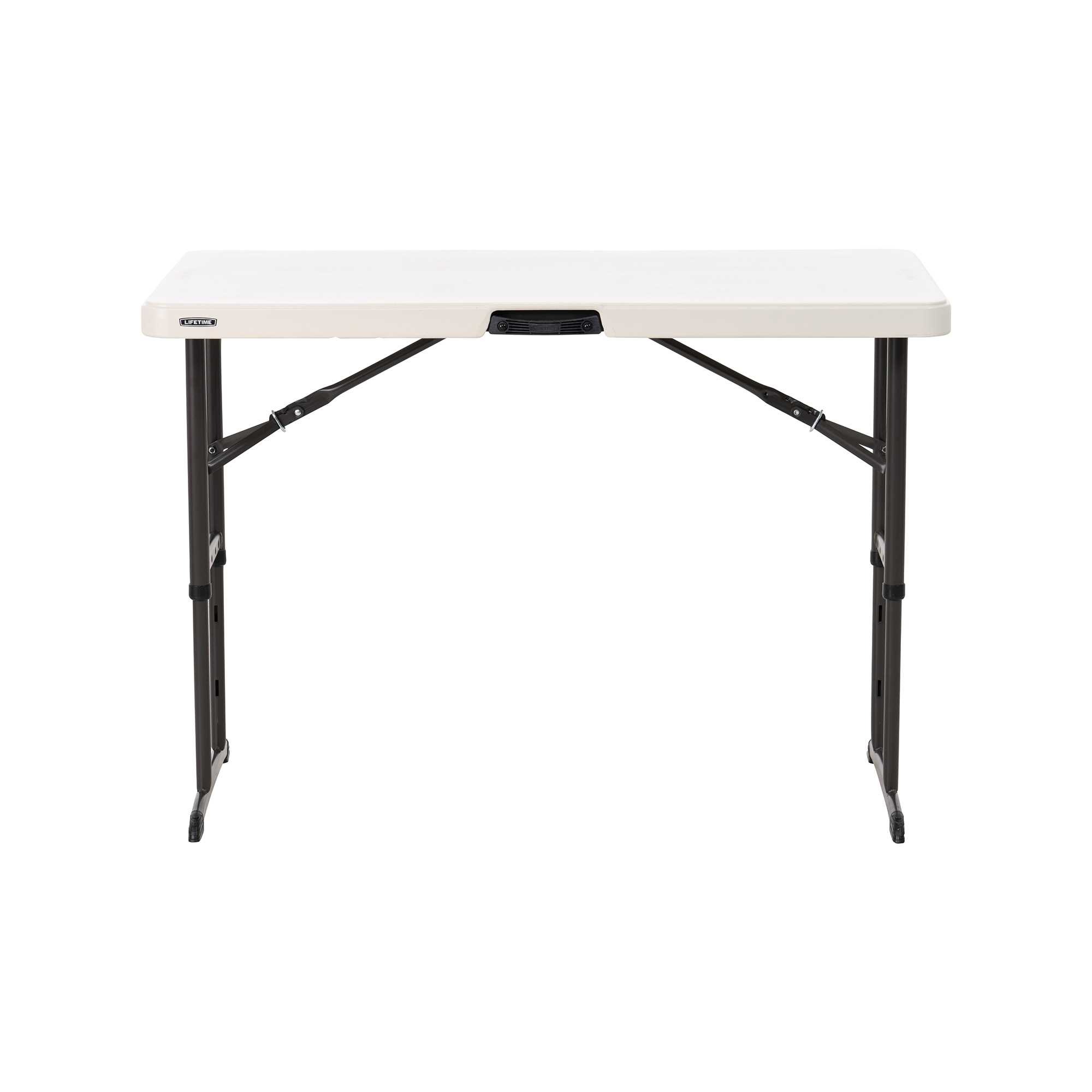 4ft Rectangular folding table 122cm / Adjustable height / 4 people / NESTING heavy commercial