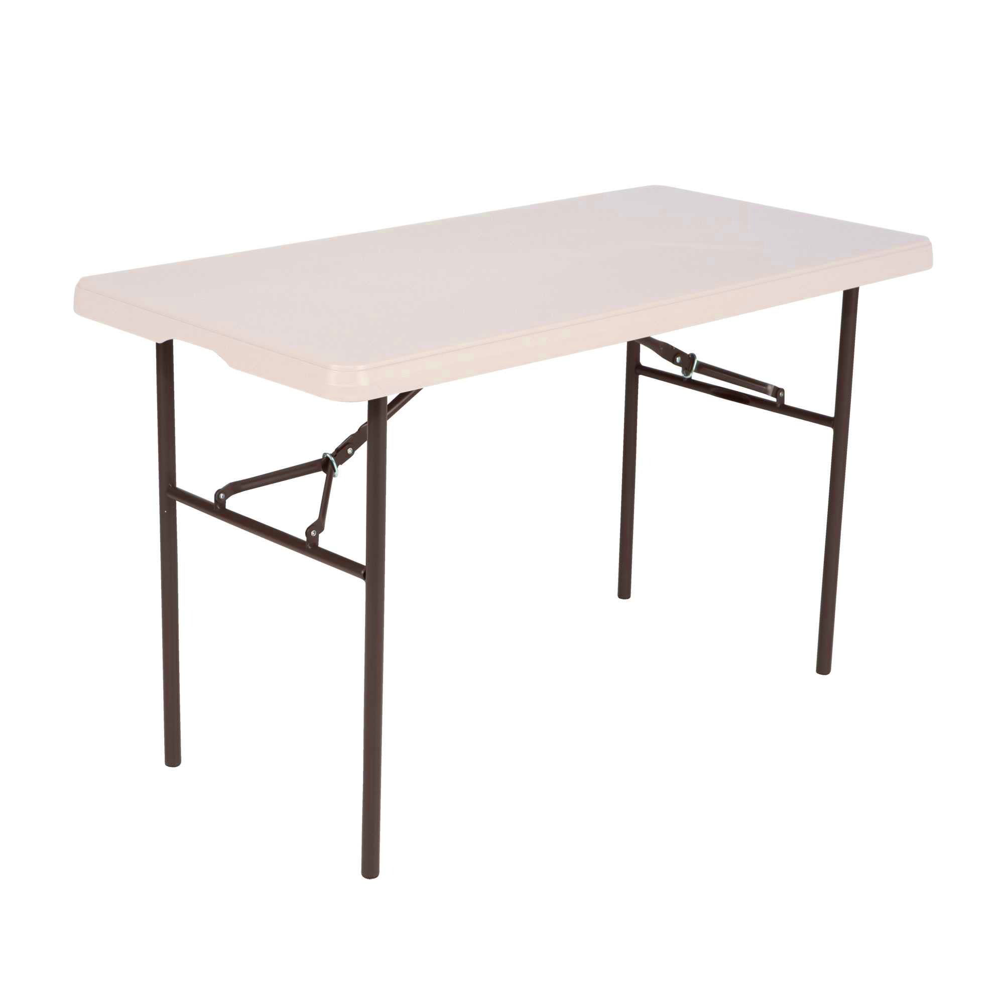 4ft Rectangular folding table (almond) 122cm / 4 people / NESTING light commercial