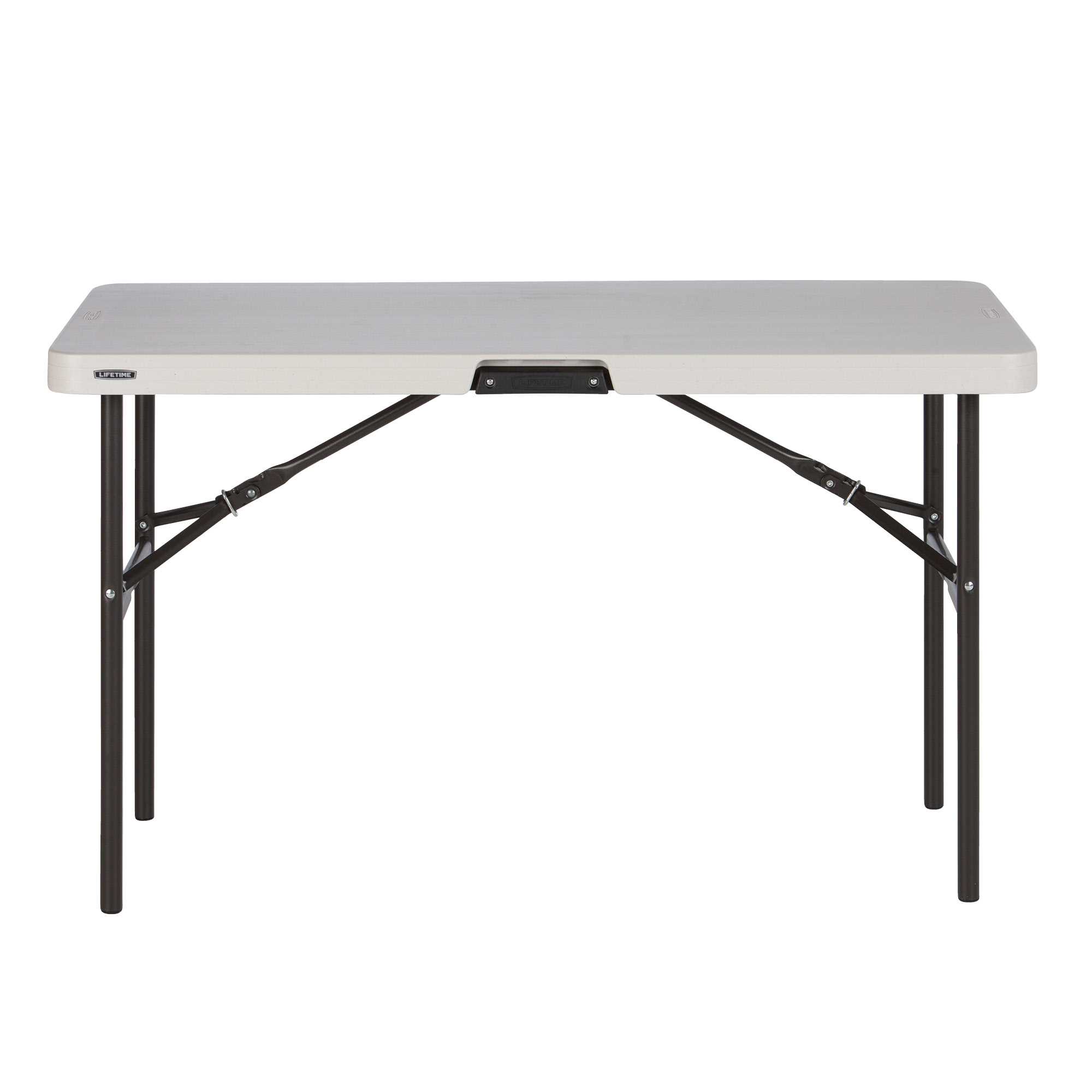 4ft Rectangular folding table (almond) 122cm / 4 people / NESTING light commercial