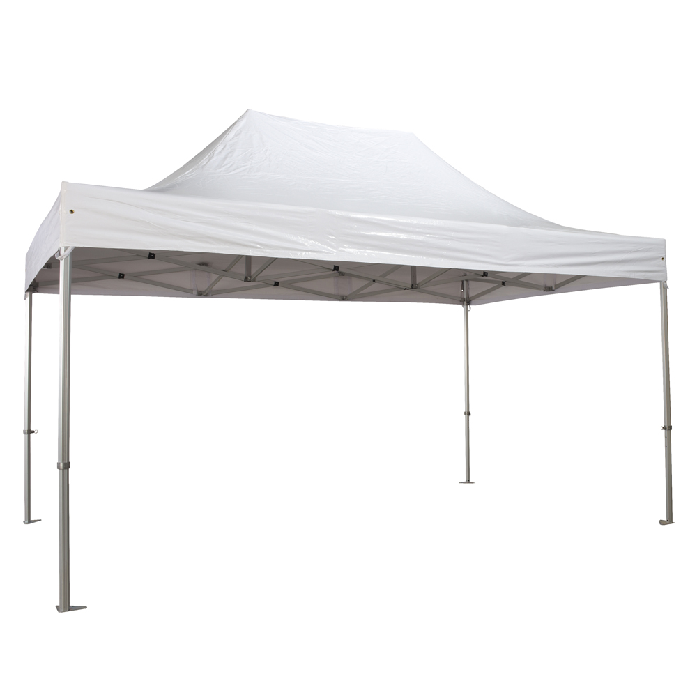 Aluminium (50mm) Folding Gazebo/ 3x4.5m 520gr M2 White Heavy duty  PRO+ range