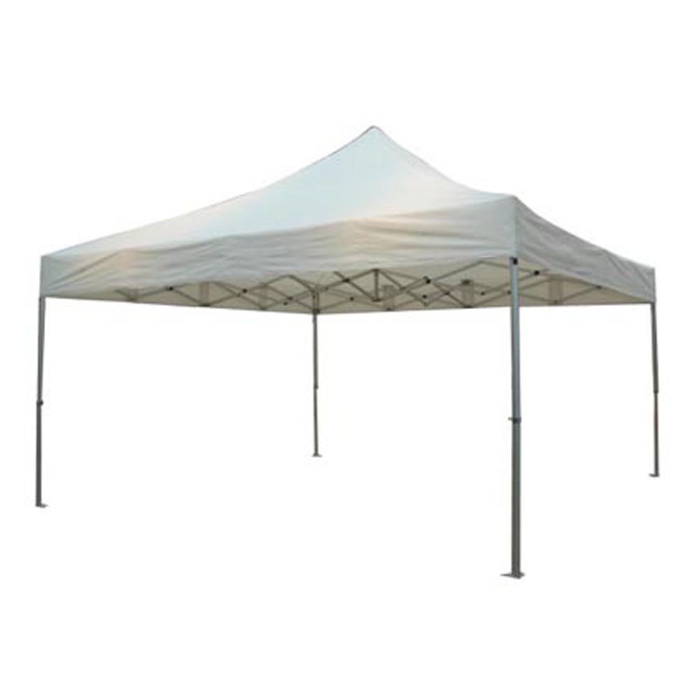 Aluminium (50mm) Folding Gazebo/ 4x4m 520gr M2 White Heavy duty PRO+ range