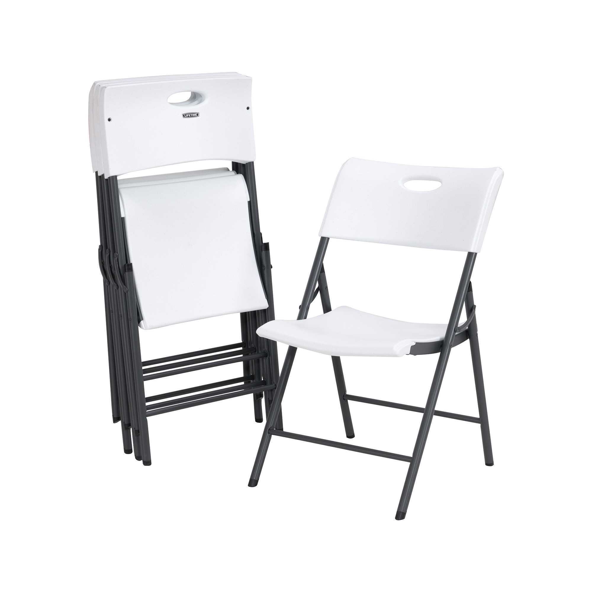 Light commercial folding chair (white)  