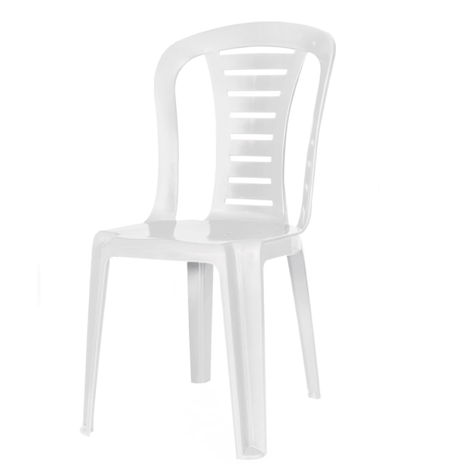 Stacking bistro chair - white