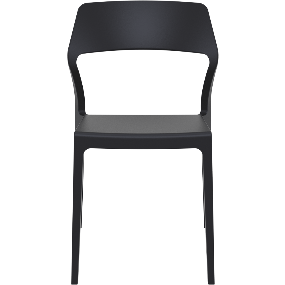 Stacking chair SNOW Mono Bloc BLACK