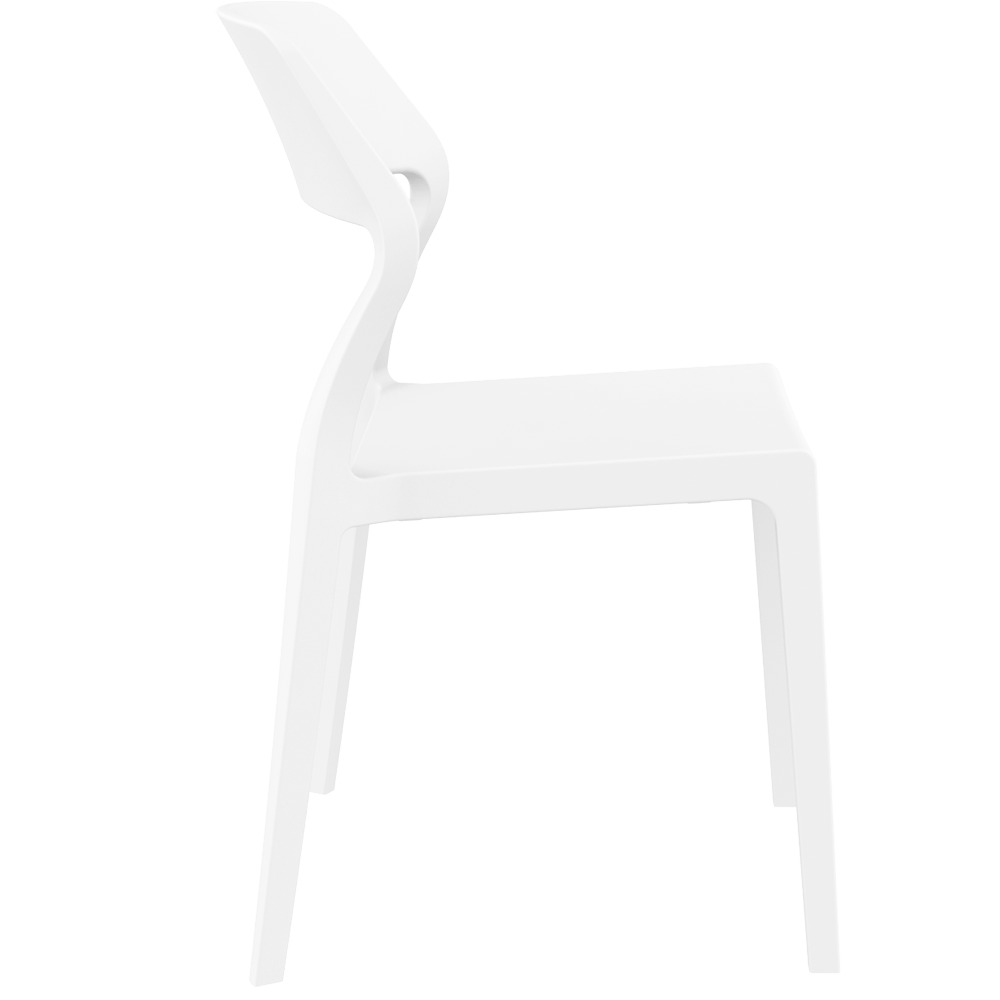 Stacking chair SNOW Mono Bloc WHITE