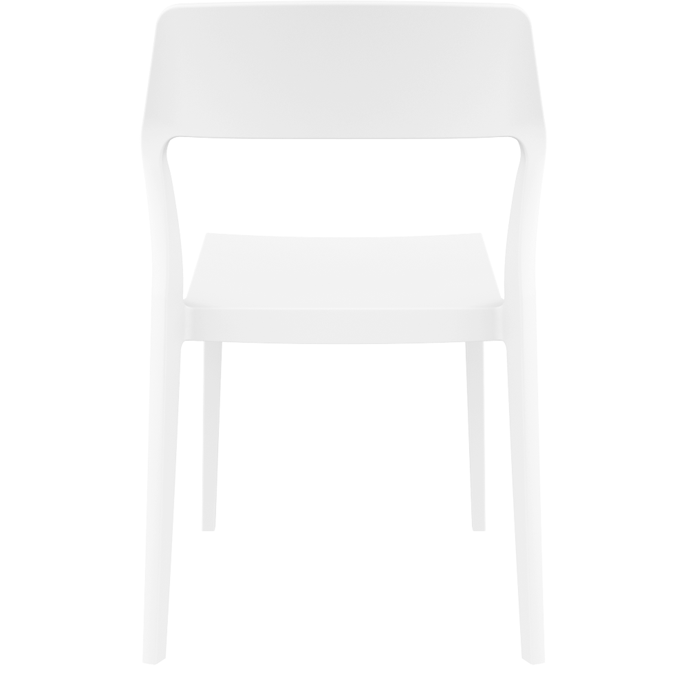 Stacking chair SNOW Mono Bloc WHITE
