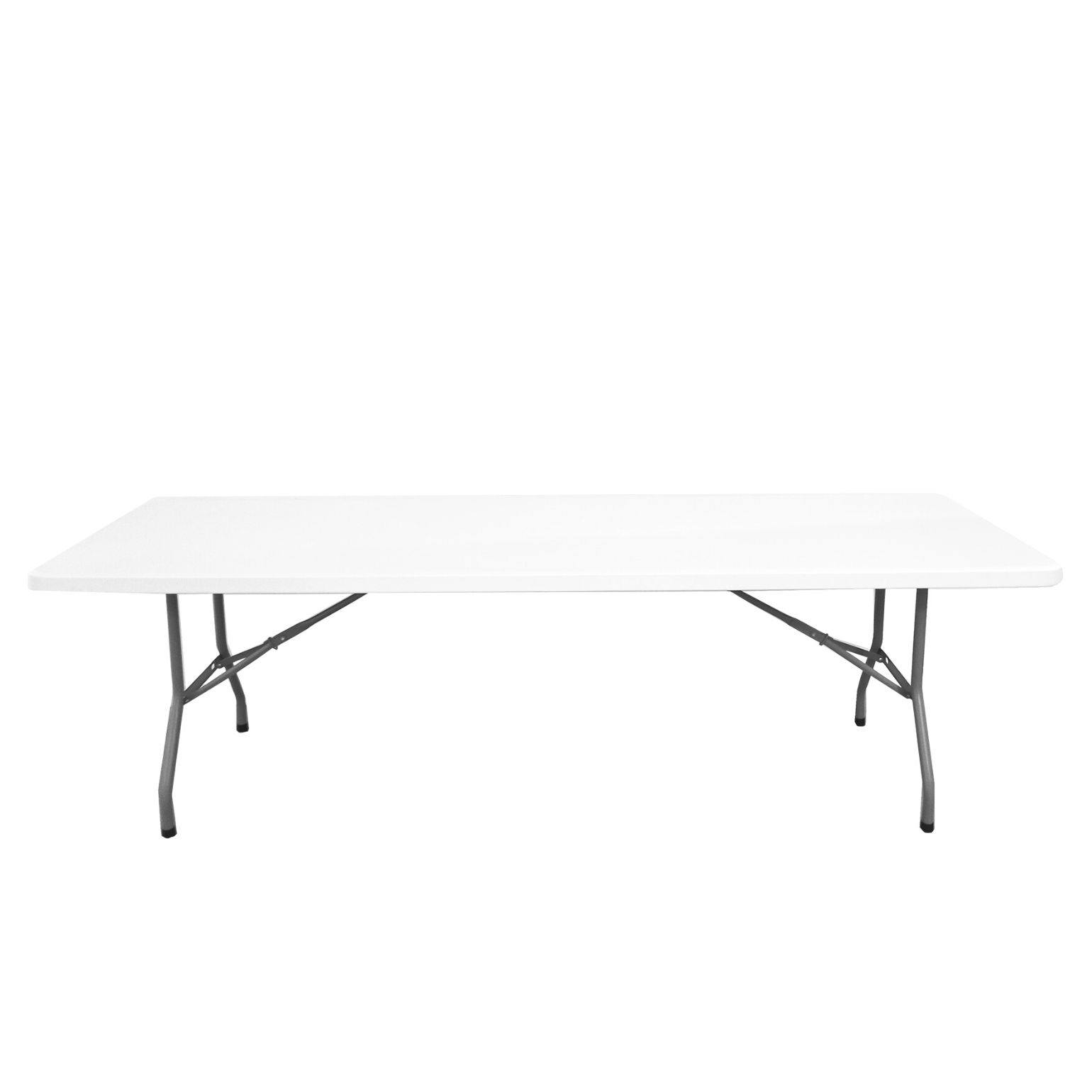 8ft Rectangular folding table 244cm /10-12 people / light commercial