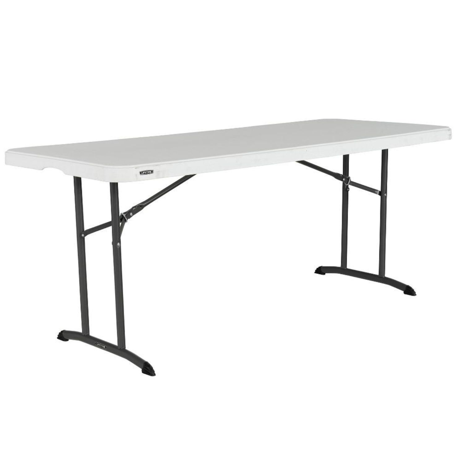 6ft Rectangular folding table 183cm (white) / 8 people / NESTING heavy commercial